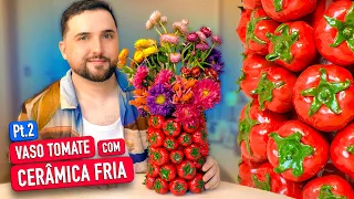 Fiz o VASO DE TOMATE que está bombando na decoração 🍅 | PARTE 2