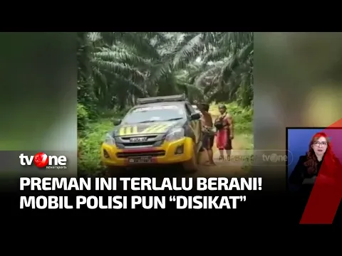Berani-Beraninya! Gerombolan Pria Berbekal Sajam Hadang Mobil Polisi