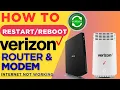 Restart Verizon Router or Modem to Fix Internet Issue - 2Methods Verizon FiOS Restart remotely