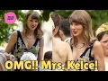 OMG Mrs Taylor Swift Kelce STUNS with new look as she ATTENDS friend s wedding in UK