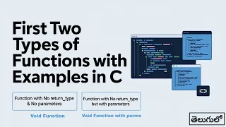 Void Functions and Void Functions with Parameters in C C Full Course College Coders