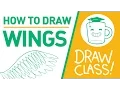 How to Draw Wings - DRAWCLASS