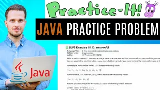 Java Practice It Exercise 15 13 removeAll ArrayList instance methods