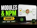 Modules npm Explained Many Packages One Command Node js Zero to Production