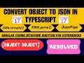 How to use JSON in Angular TypeScript JSON Stringify I Parse JSON Data I JSON PIPE l ANGULAR