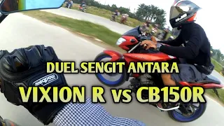 Download TES DRAG‼️VIXION R VS CB150R || ADU TOP SPEED MP3