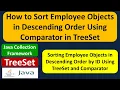 How to Sort Employee Objects in Descending Order Using Comparator in TreeSet