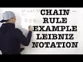 MAT 133 - Chain Rule with Leibniz Notation