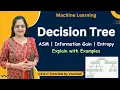 ML 16 Everything about Decision Tree with Examples