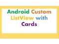 Android ListView Adapter Custom CardViews Images Text and OnClick