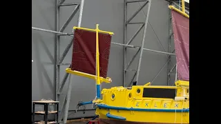 Aft Sail Up.