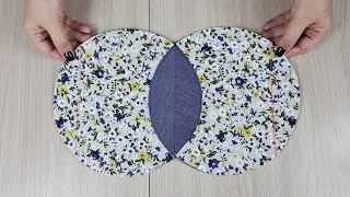  sew a cute bag from two circles simple stylish original 