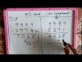How to find 9s and 10s complement of decimal number
