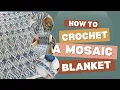 Inset Mosaic Crochet Blanket Pattern