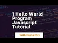 1 hello world program javascript tutorial