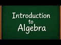 Introduction to Algebra Variables Constants Terms Expressions Equations