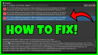 How To Fix Unity NullReferenceException Object Reference Not Set To An Instance Of An Object