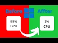 How to Fix High CPU Usage in Windows FAST Easy Fix