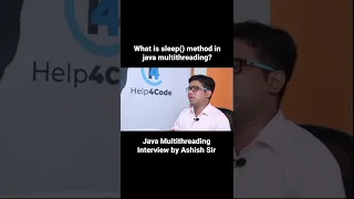 What is sleep method in java multithreading