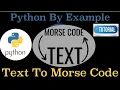 Converting Morse Code Again into Text in python languages