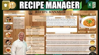 Build a Recipe Manager App in Excel From Scratch Full Masterclass