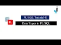 Oracle Tutorial 8 - Data Types in PLSQL With Examples in Hindi Javainhand Tutorial