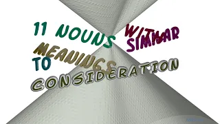 consideration - 13 nouns which are synonyms of consideration sentence examples