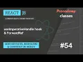 useImperativeHandle hook forwardRef Side effect Reducer and Context A Complete React Course