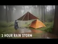 Lagu Intense Thunderstorm \u0026 Heavy Rain on Tent ⛺ | Floating Camp ASMR Rain Sounds 44