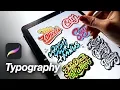 How to create a better typography on Procreate iPad Pro