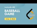 Baseball Game Leetcode 682 Array Stack