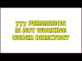 Ubuntu 777 permission is not working under directory