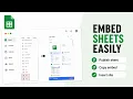 How to Embed Google Sheets in Google Sites Website Step by Step