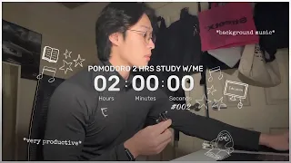2 HOUR STUDY W ME POMODORO Background Noise Timer PETER LE 