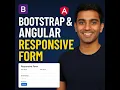 Responsive Forms in Angular Using Bootstrap Real-World UI Design Beginner-Friendly