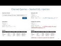 Data Protection - SQL Injections Stacked Injection