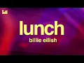 Download Lagu Billie Eilish - LUNCH (Lyrics)