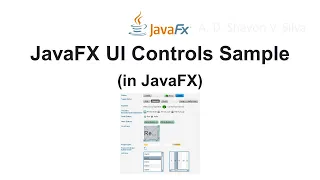 JavaFX UI Controls Sample in JavaFX