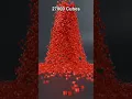 From 1 to 27 000 Cubes - Satisfying Blender Physics Simulation