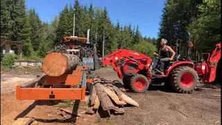LIVE RESULTS NOW - OFF GRID, MASSIVE LOG, SAWMILL, SHIPPING CONTAINER HOUSE KITCHEN COUNTERS & FLOOR