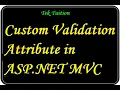 Custom validation attribute in ASP NET C