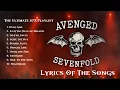 Download Lagu Top 10 Legendary Avenged Sevenfold Songs | Full Lyrics Video Compilation