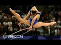 USA s Evita Griskenas evokes emotion and artistry in rhythmic gymnastics qualifier Paris Olympics