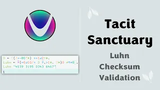 Luhn checksum validation in Uiua