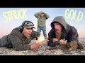 OLD GOLD!! - Lost Piece of Gold Treasure Found Metal Detecting an Early American Field!