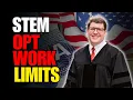 STEM OPT Rules Remote Work Job Limits Hour Requirements