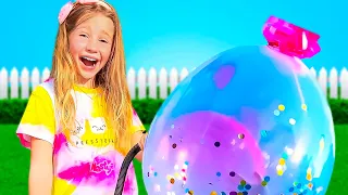 ناستيا وإيفلين تستكشف المهن للعثور على هوايتهم المفضلة تجميع الفيديو للأطفال 