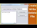 Java Tutorial - How to Create And Write And Delete Text File In Java NetBeans with source code