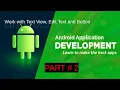 TextView Edit Text and Button Android Development Part 2