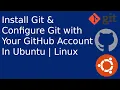 How to Install Git Configure Git with Your GitHub Account In Ubuntu Linux Git GitHub